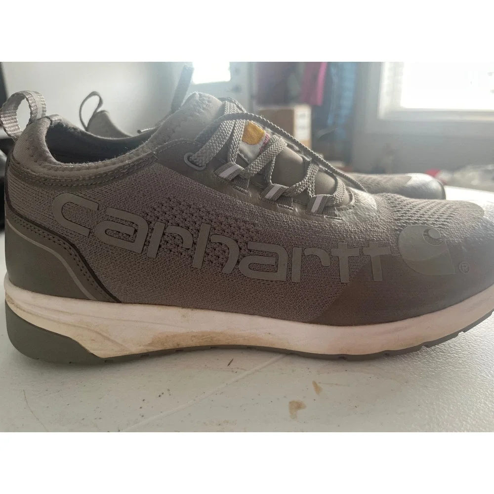 Carhartt Force Mens Grey Knit Lightweight Athletic Work Shoes Sneakers